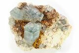 Aquamarine Crystals on Feldspar - Erongo Mountains, Namibia #281643-1